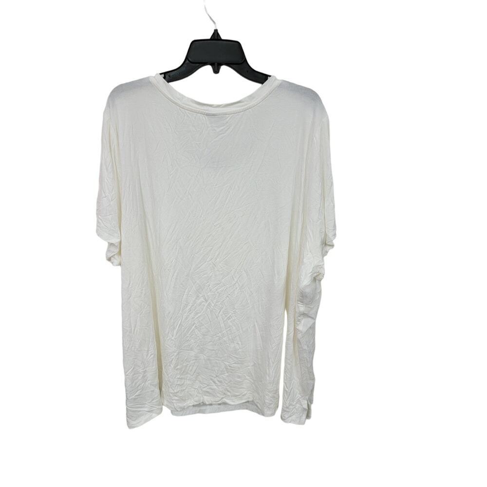 Women's Avenue Cream Short Sleeve Top Size 30/32 - 23